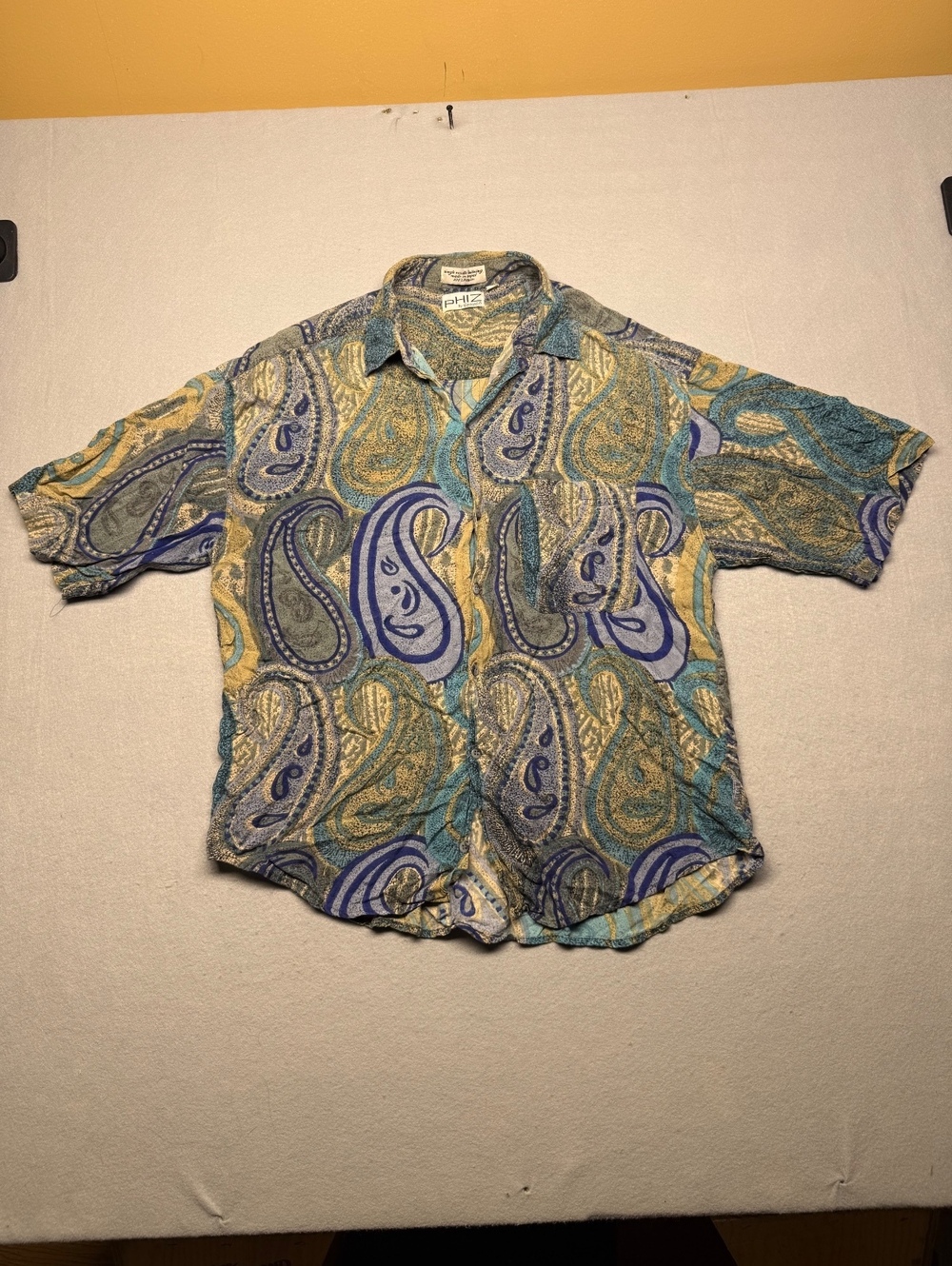 PHIZ by Goouch Button-Up Shirt Men XL Multicolor Rayon